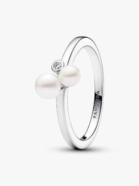 Pandora Duo Treated Freshwater Cultured Pearls Ring